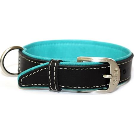  Wolters Leather Collar Terranova Flat 50Cm X 30Mm SıyahPetrol Mavısı